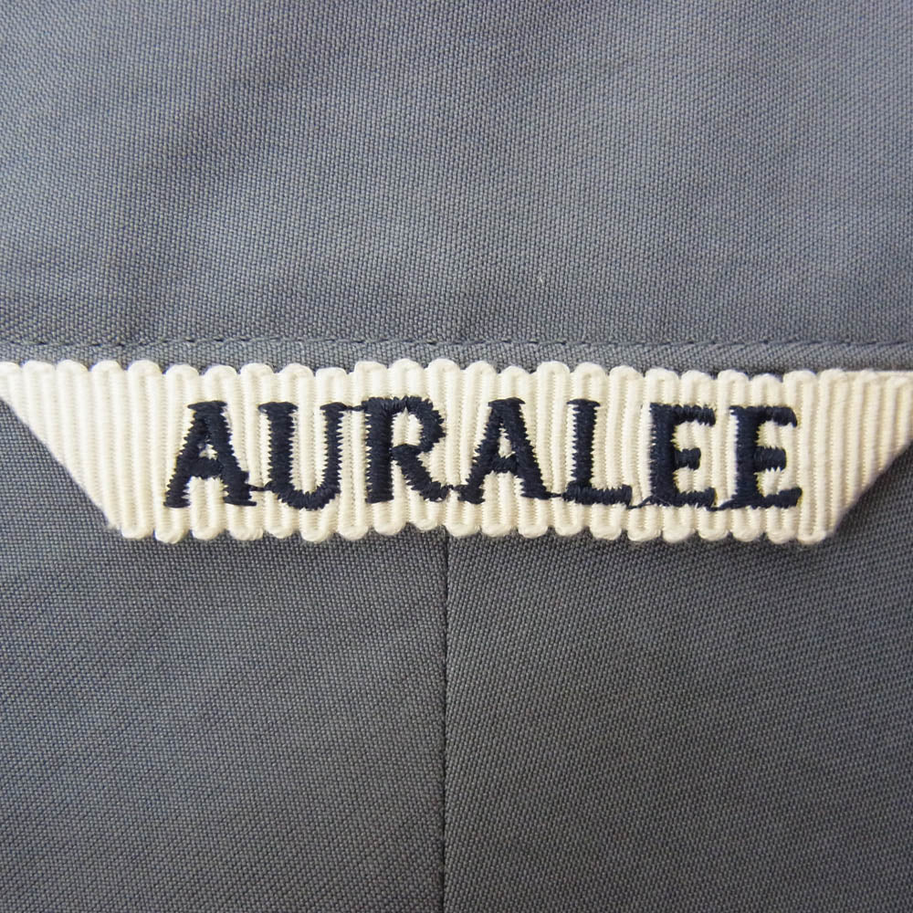 AURALEE オーラリー 22SS A22SS01TN WASHED FINX TWILL SHIRT ウォッシュド フィンクス ツイル 長袖 シャツ グレー系 3【新古品】【未使用】【中古】