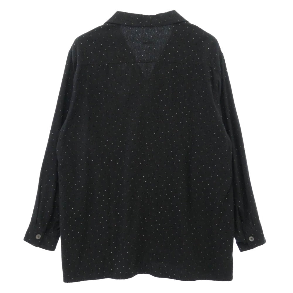 COMOLI コモリ 25SS B01-02013 コットン オックス シャツ ブラック系 4