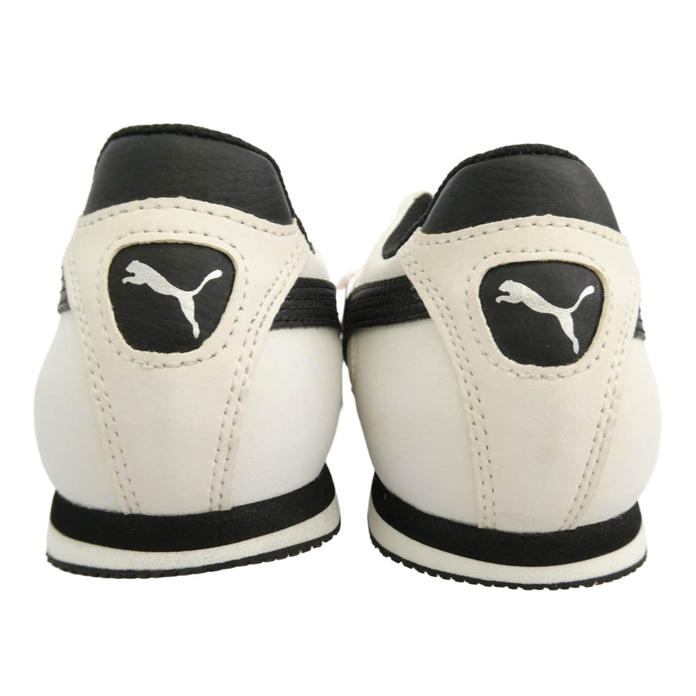 PUMA プーマ MEXICO MU メキシコ ローカット スニーカー オフホワイト系 ブラック系 26.5cm【中古】