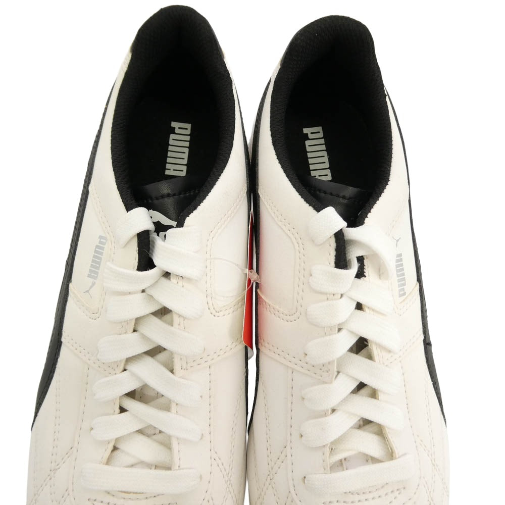 PUMA プーマ MEXICO MU メキシコ ローカット スニーカー オフホワイト系 ブラック系 26.5cm【中古】