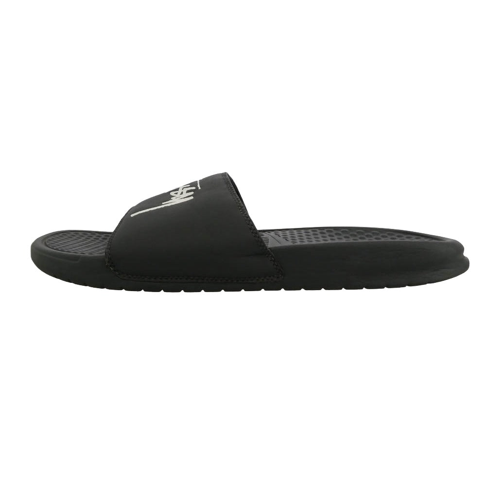 STUSSY ステューシー NIKE ナイキ 20SS CW2787-001 × Nike Benassi Slide Off Noir × ナイキ ベナッシ スライド オフノアール サンダル ブラック系 28cm【中古】