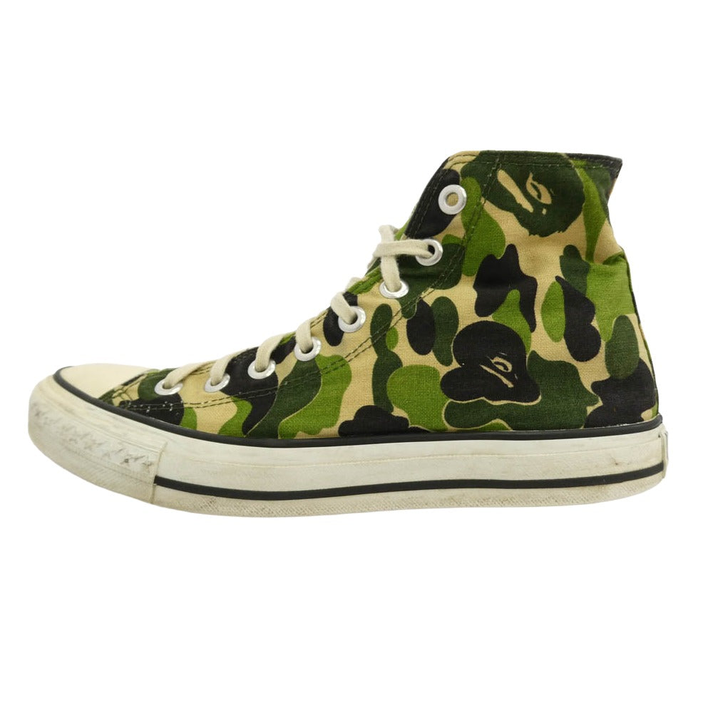 A BATHING APE アベイシングエイプ ABC Camo STA HI M2 迷彩柄 カモフラージュ ハイカット スニーカー マルチカラー系 26cm【中古】