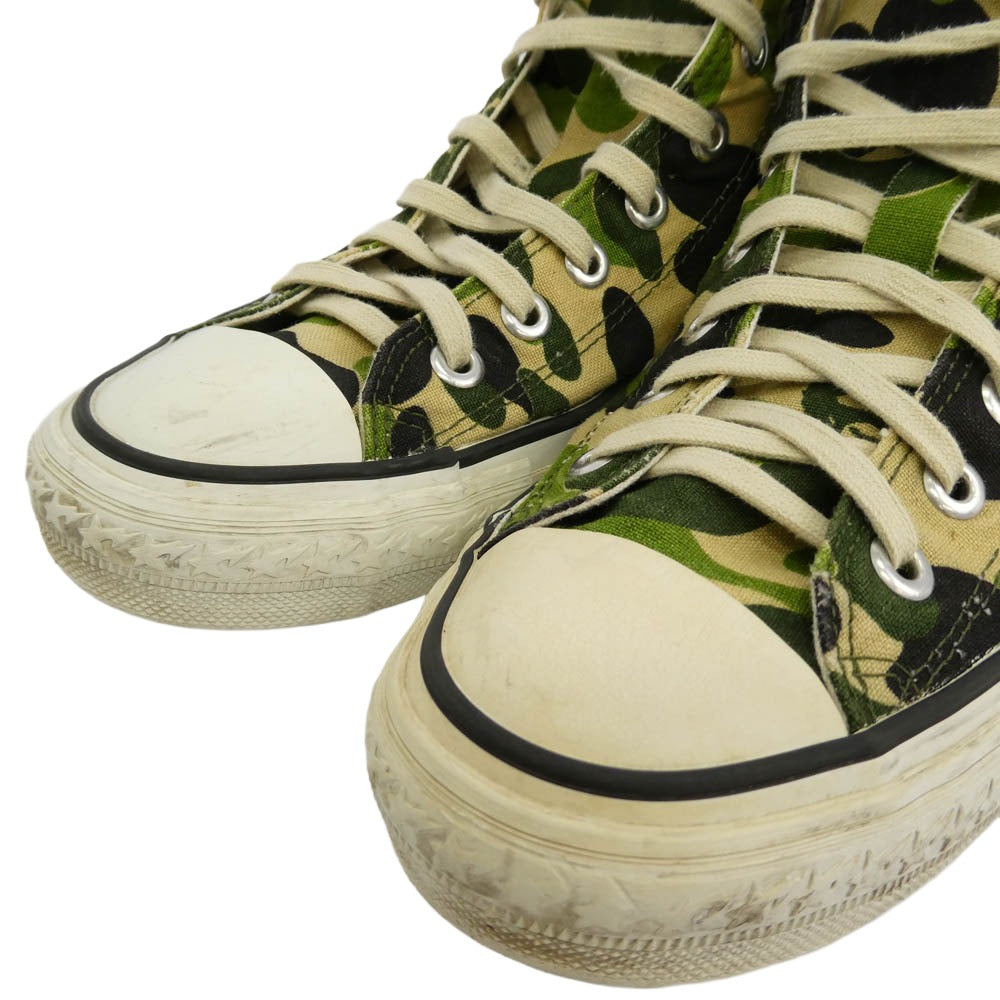 A BATHING APE アベイシングエイプ ABC Camo STA HI M2 迷彩柄 カモフラージュ ハイカット スニーカー マルチカラー系 26cm【中古】
