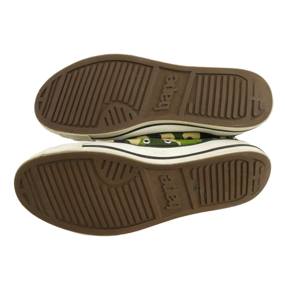 A BATHING APE アベイシングエイプ ABC Camo STA HI M2 迷彩柄 カモフラージュ ハイカット スニーカー マルチカラー系 26cm【中古】