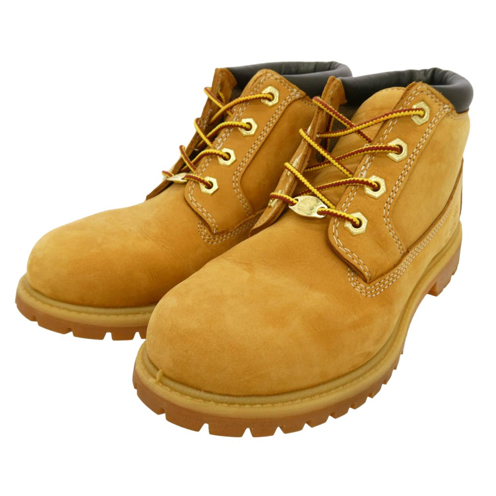 Timberland ティンバーランド 23399 NELLIE WATERPROOF CHUKKA BOOTS ネリー ウォータープルーフ チャッカ ブーツ ライトブラウン系 24.5cm【中古】