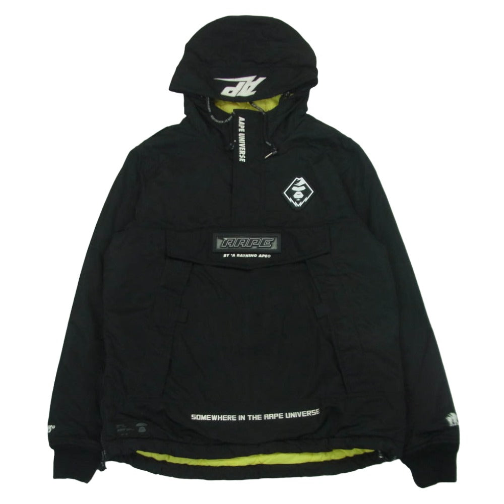 A BATHING APE アベイシングエイプ APPJKM7246XXB AAPE エーエイプ 中綿 アノラック パーカー フード付き ナイロン ジャケット ブラウン系 M【中古】