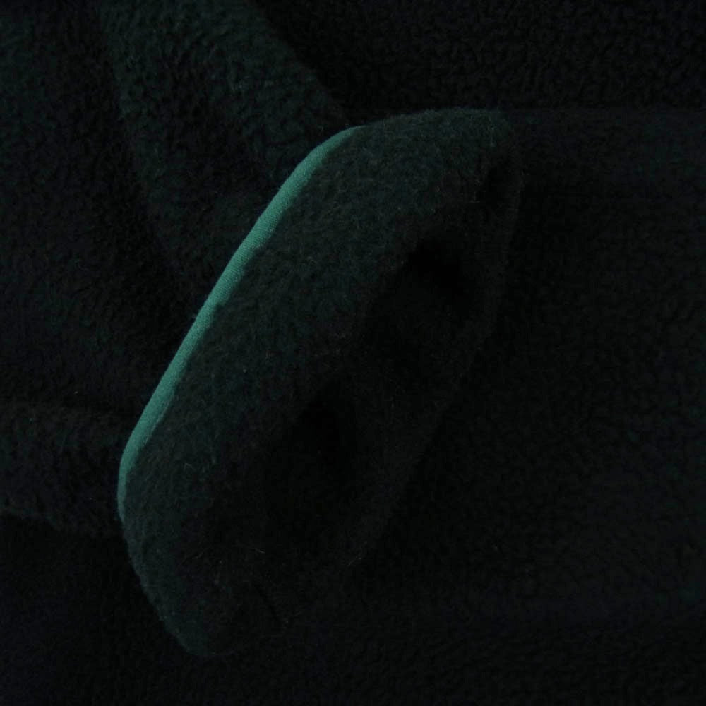 STUSSY ステューシー Polar Fleece Cardigan ジップアップ フリース カーディガン ブラック系 グリーン系 M【中古】