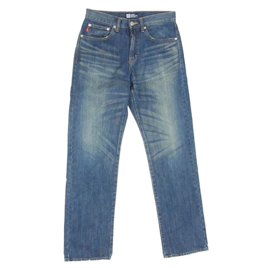 STUSSY ステューシー 16732 OLD ROUGH & RUGGED Logo Straight Denim Pants ロゴ ストレート デニム パンツ インディゴブルー系 28【中古】
