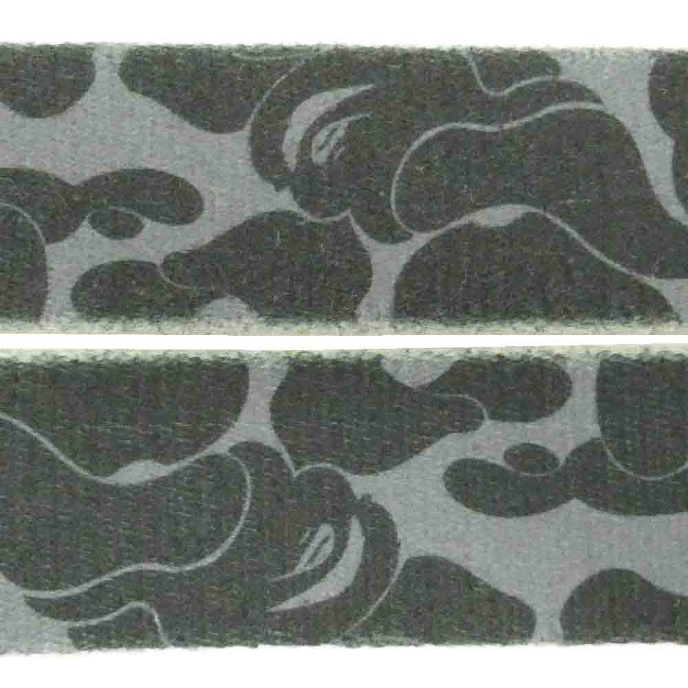 A BATHING APE アベイシングエイプ 迷彩柄 カモフラージュ BAPE STA GI ベルト ガチャ ベルト グレー系【中古】