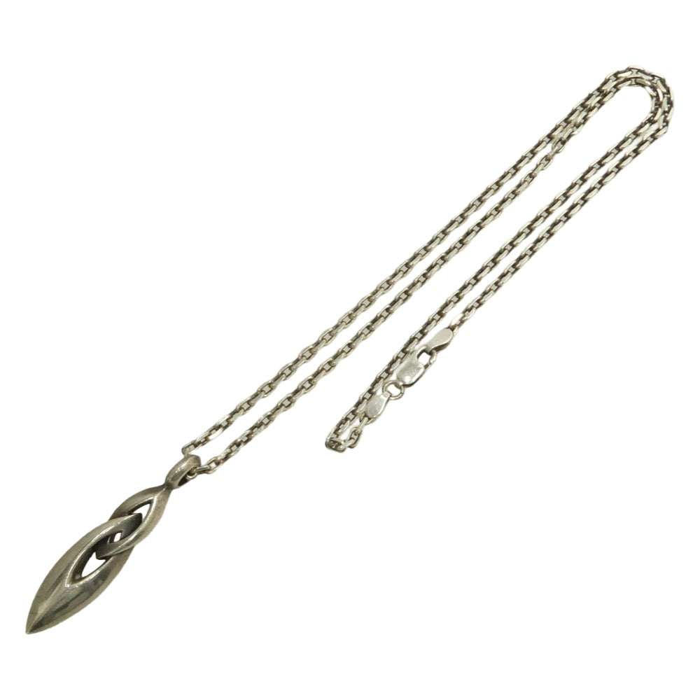 M'S COLLECTION エムズコレクション シルバー925 シャープ ダブルリング TOP SILVER SV925刻印 チェーン セット シルバー系【中古】