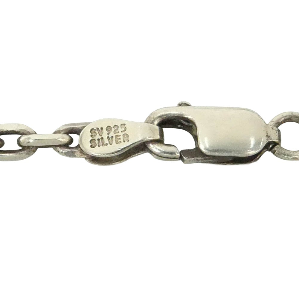 M'S COLLECTION エムズコレクション シルバー925 シャープ ダブルリング TOP SILVER SV925刻印 チェーン セット シルバー系【中古】