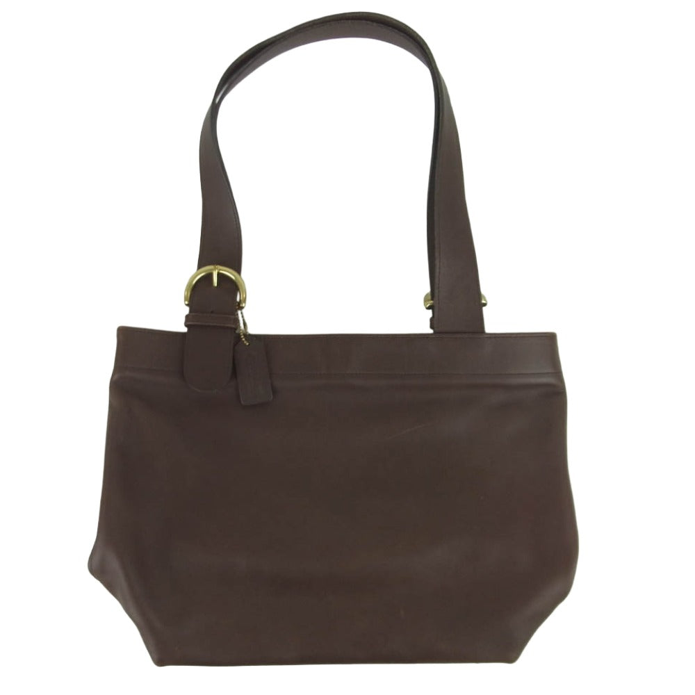 COACH コーチ OLD COACH Waverly Bag オールドコーチ レザー ウェーバリー トート バッグ ダークブラウン系【中古】