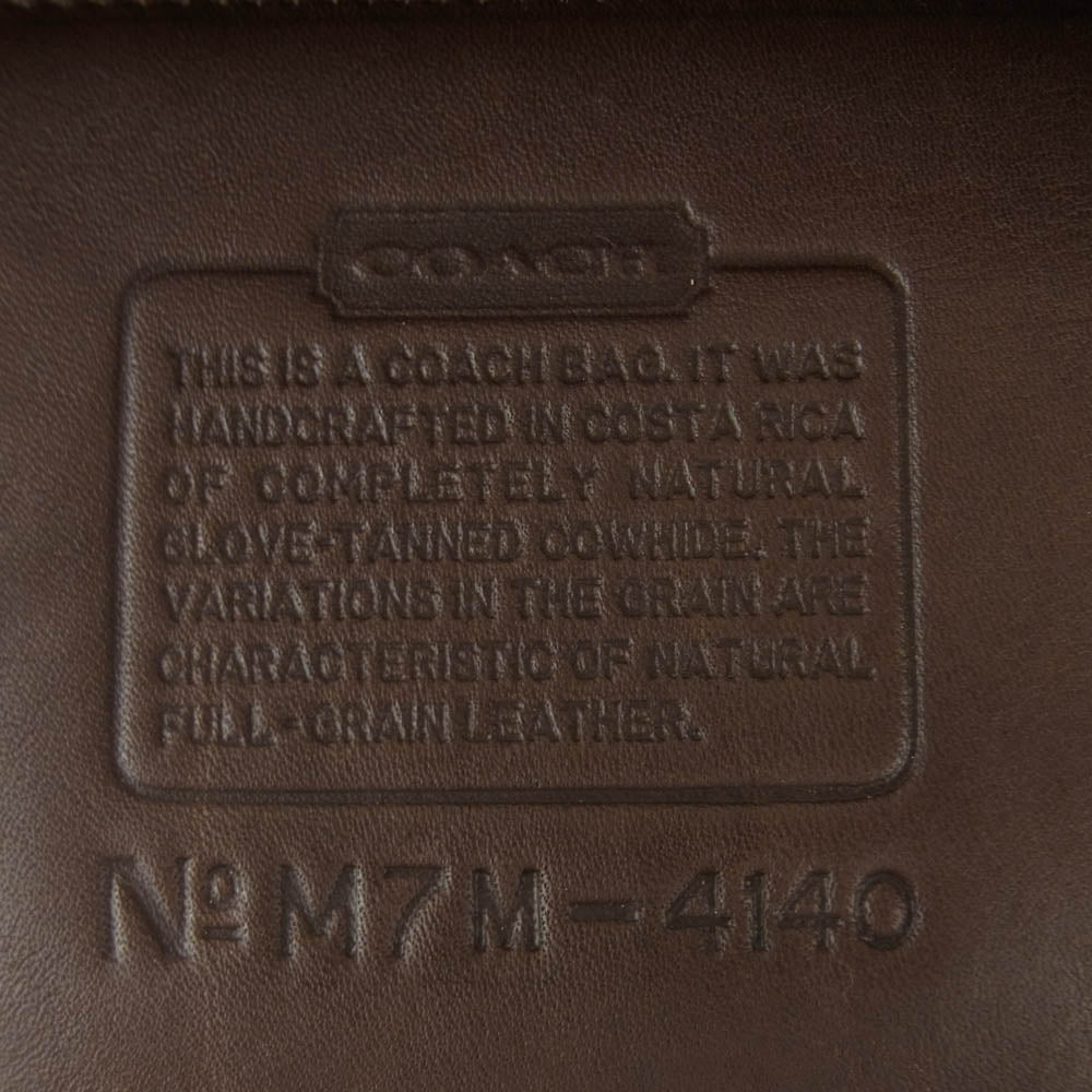 COACH コーチ OLD COACH Waverly Bag オールドコーチ レザー ウェーバリー トート バッグ ダークブラウン系【中古】