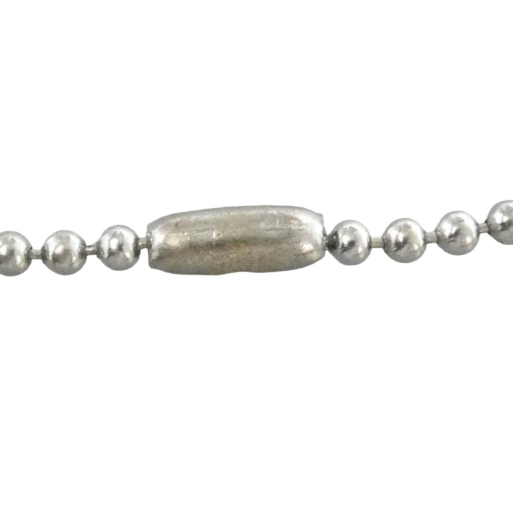 STUSSY ステューシー NAGOYA dog tag pendant ball chain 名古屋 栄チャプト 5周年記念モデル スチール ボールチェーン ドッグタグ ネックレス シルバー系【中古】