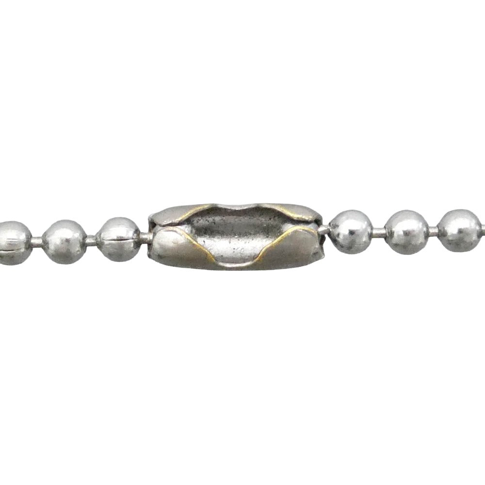 STUSSY ステューシー NAGOYA dog tag pendant ball chain 名古屋 栄チャプト 5周年記念モデル スチール ボールチェーン ドッグタグ ネックレス シルバー系【中古】