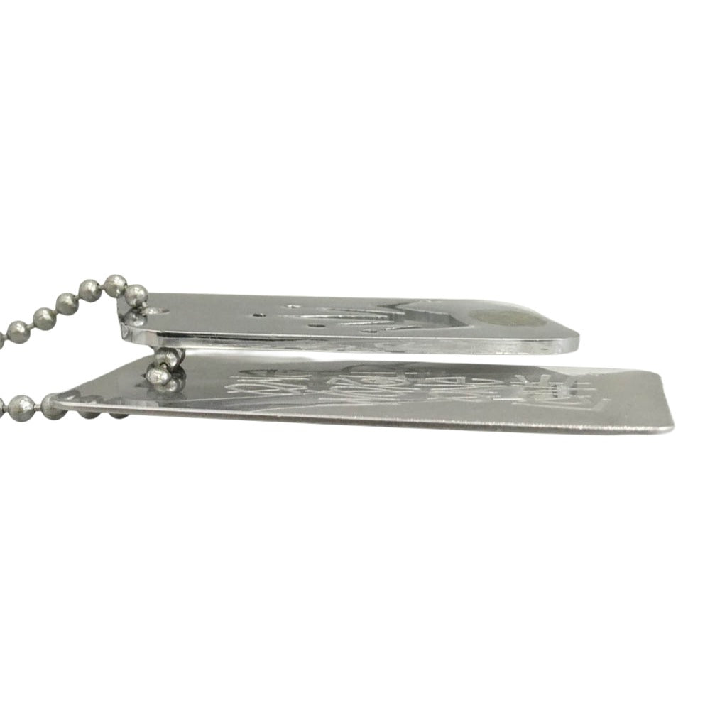 STUSSY ステューシー NAGOYA dog tag pendant ball chain 名古屋 栄チャプト 5周年記念モデル スチール ボールチェーン ドッグタグ ネックレス シルバー系【中古】