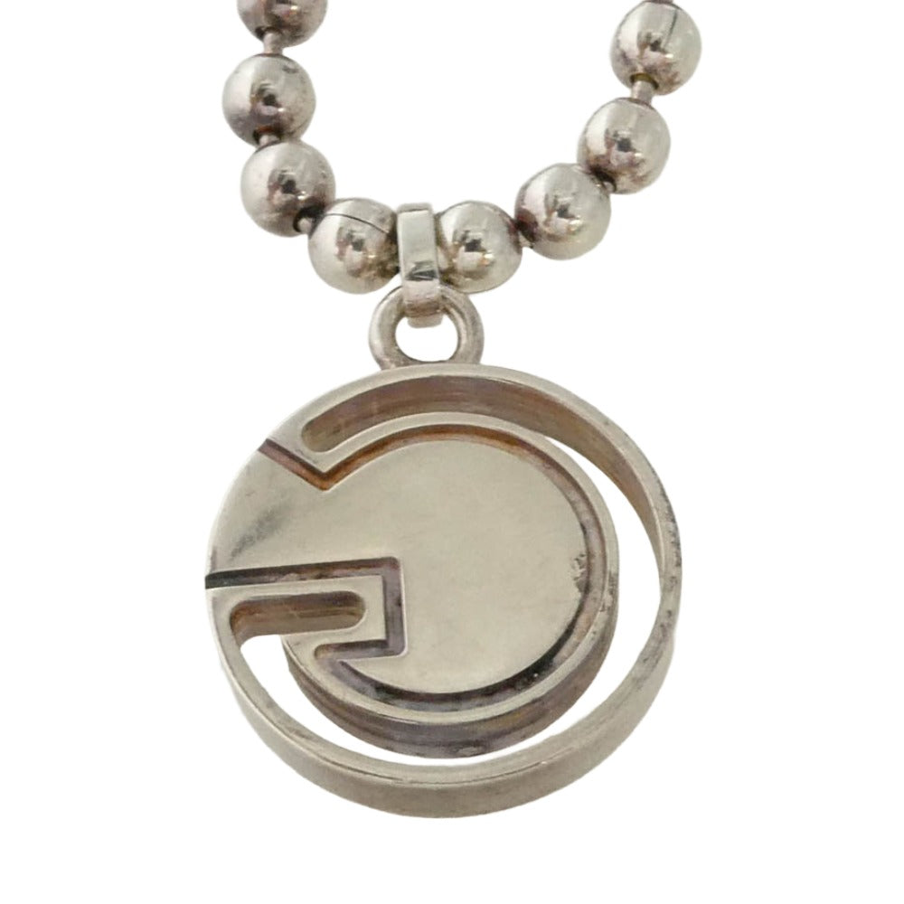 GUCCI グッチ 925 SILVER Gロゴ チャーム ボールチェーン シルバー ブレスレット シルバー系 19【中古】