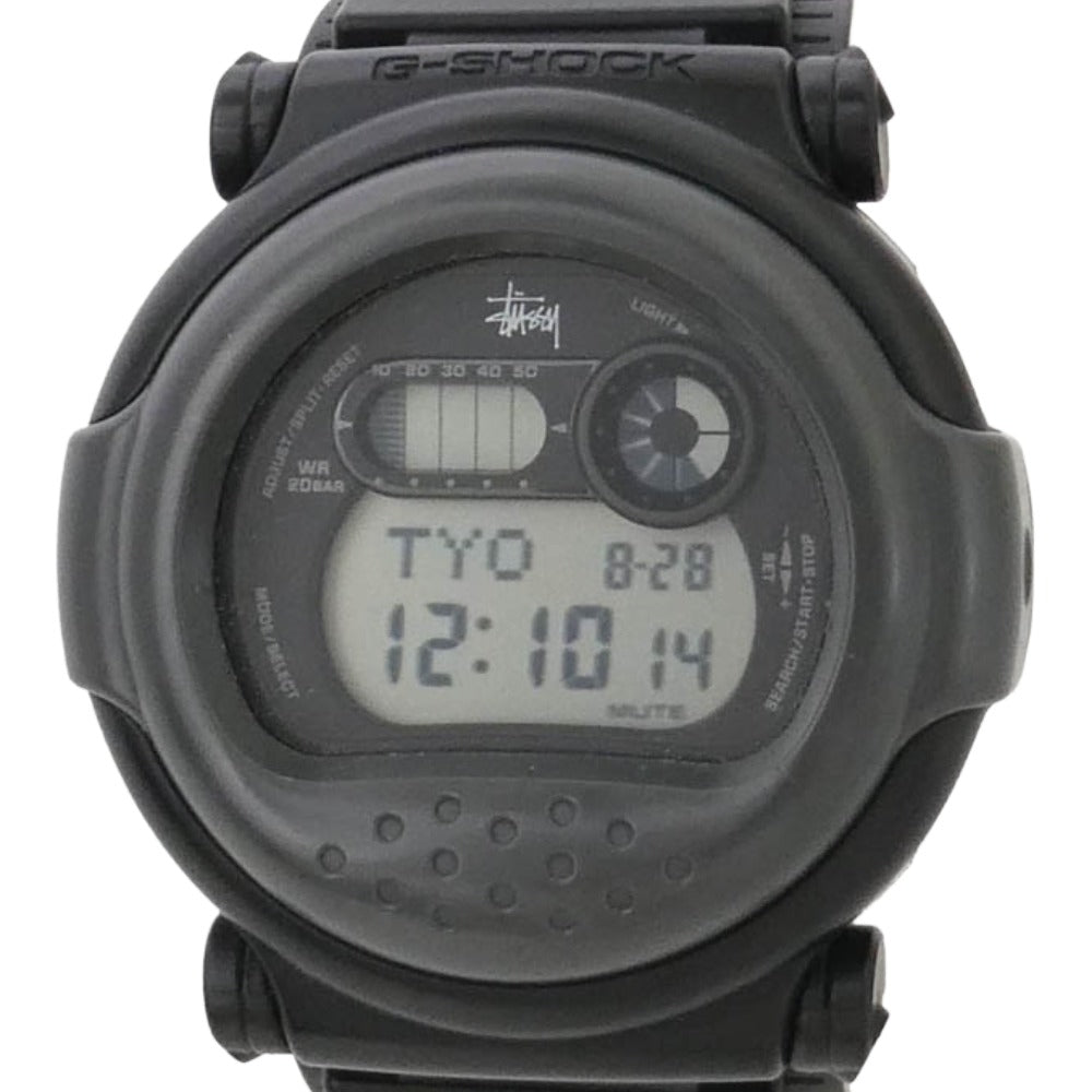 STUSSY ステューシー G-001ST × G-SHOCK Watch Digital JASON ジーショック デジタル クウォーツ ウォッチ ジェイソン 腕時計 ブラック系【中古】