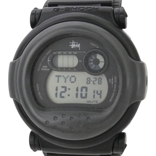 STUSSY ステューシー G-001ST × G-SHOCK Watch Digital JASON ジーショック デジタル クウォーツ ウォッチ ジェイソン 腕時計 ブラック系【中古】