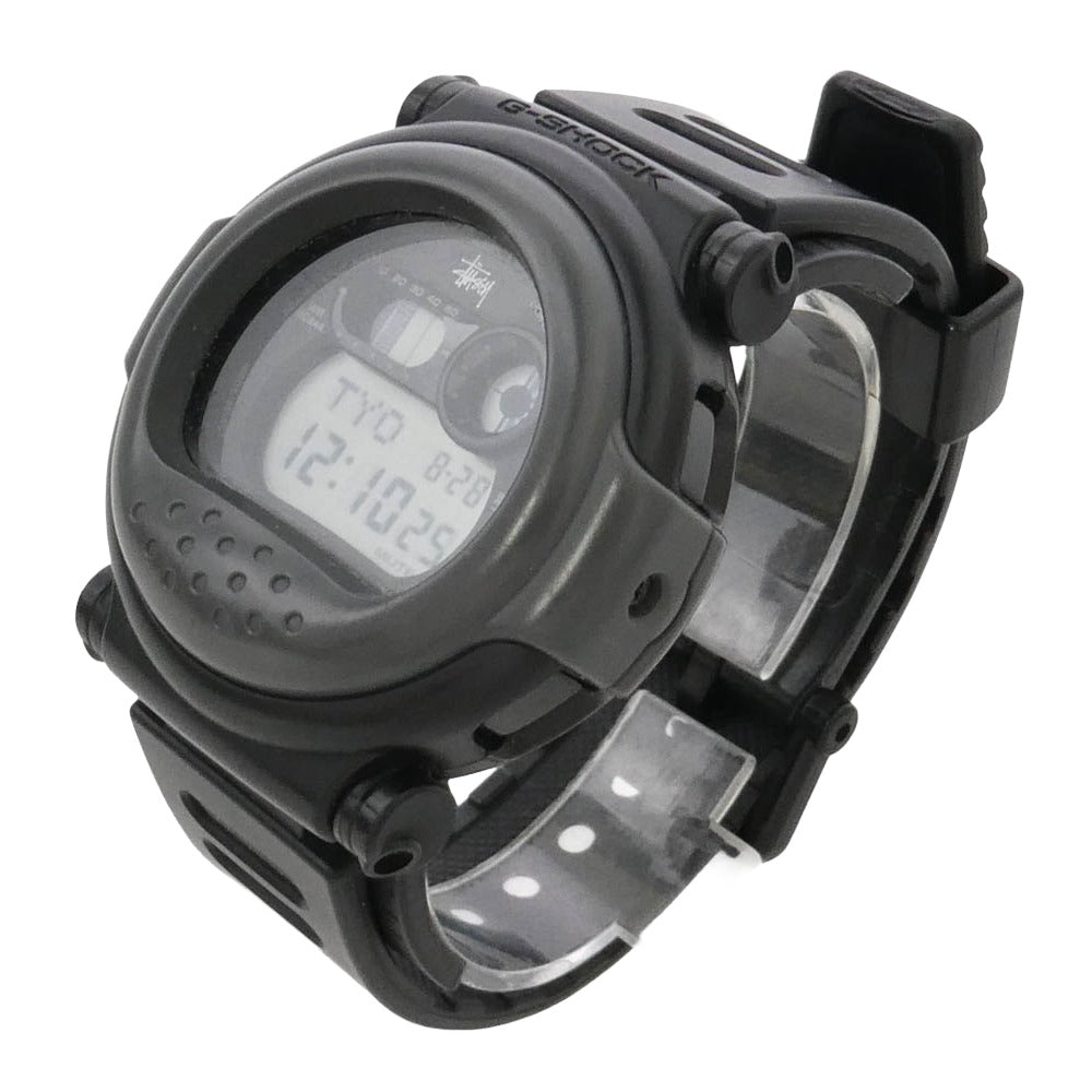 STUSSY ステューシー G-001ST × G-SHOCK Watch Digital JASON ジーショック デジタル クウォーツ ウォッチ ジェイソン 腕時計 ブラック系【中古】