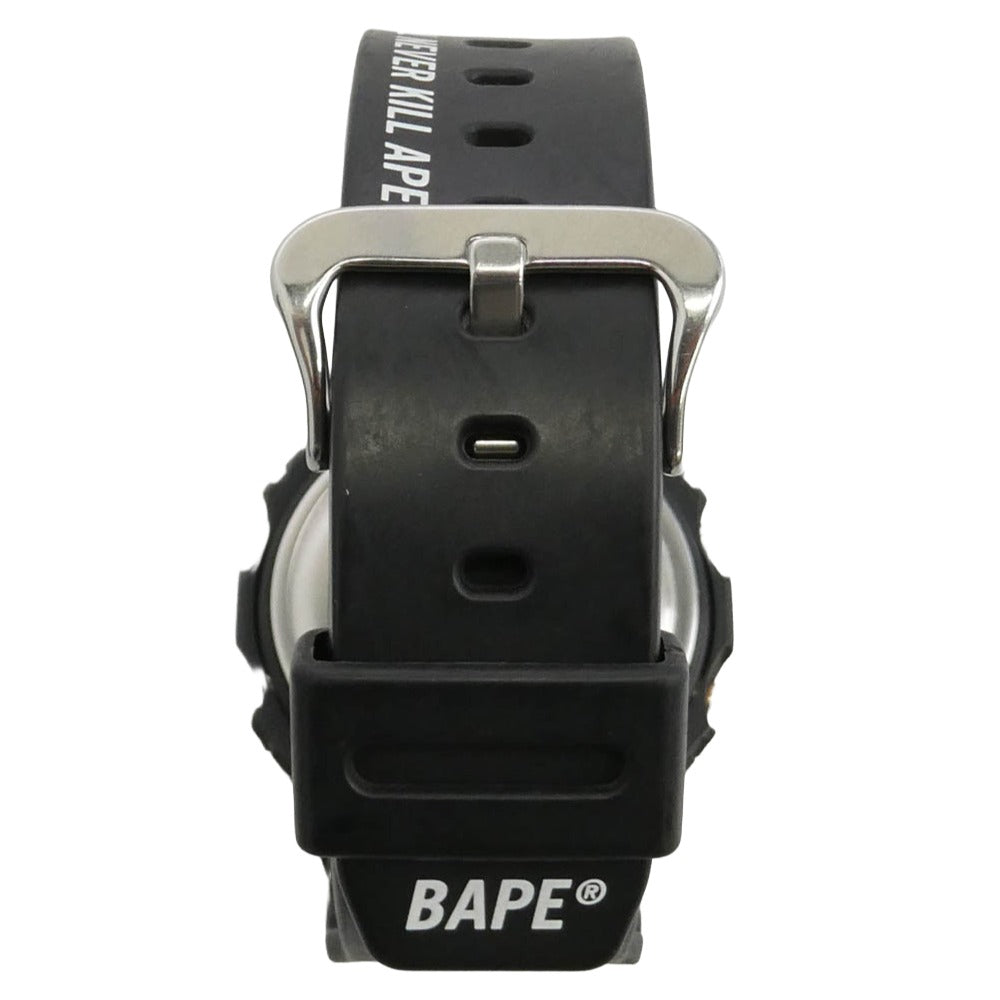 A BATHING APE アベイシングエイプ CASIO カシオ DW-5600VT × CASIO G-SHOCK Watch Digital ジーショック デジタル クウォーツ ウォッチ 腕時計 ブラック系【中古】