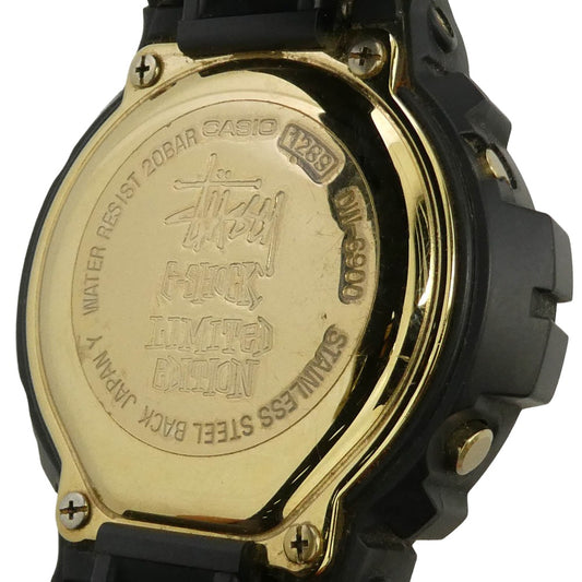 STUSSY ステューシー G-SHOCK ジーショック DW-6900 × G-SHOCK 25周年記念モデル XXV 限定 ジーショック デジタル クウォーツ ウォッチ 腕時計 ブラック系【中古】