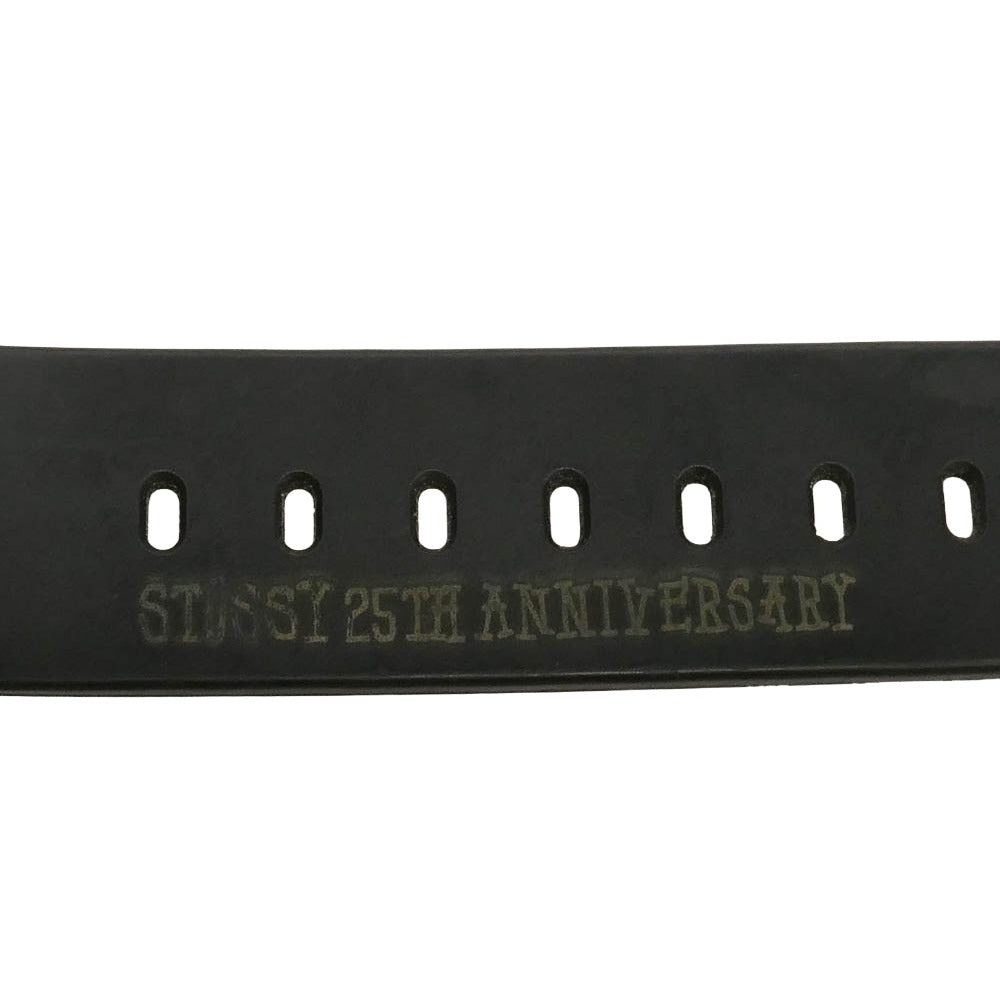 STUSSY ステューシー G-SHOCK ジーショック DW-6900 × G-SHOCK 25周年記念モデル XXV 限定 ジーショック デジタル クウォーツ ウォッチ 腕時計 ブラック系【中古】