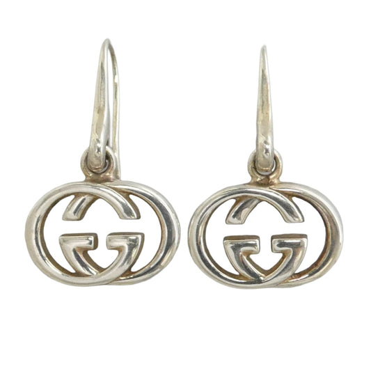 GUCCI グッチ インターロッキングG フック ピアス シルバー系【中古】