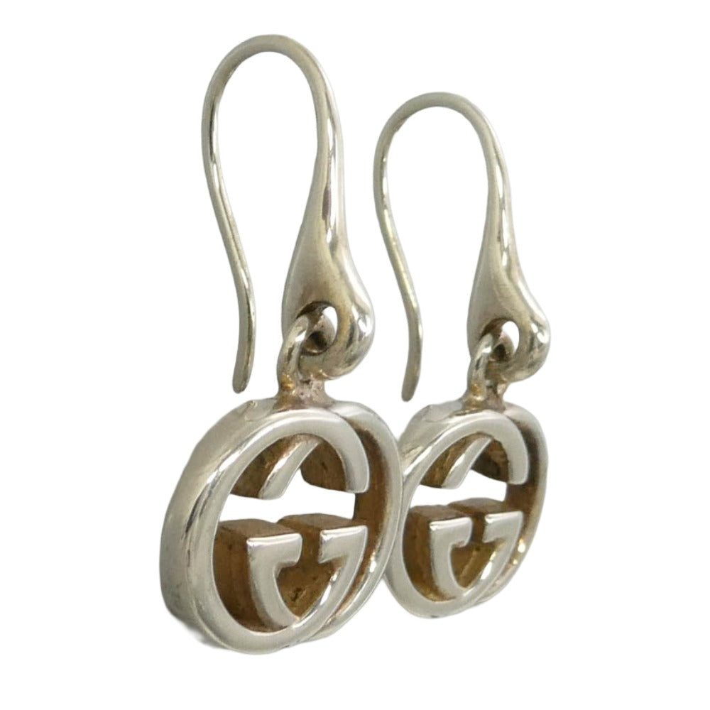 GUCCI グッチ インターロッキングG フック ピアス シルバー系【中古】