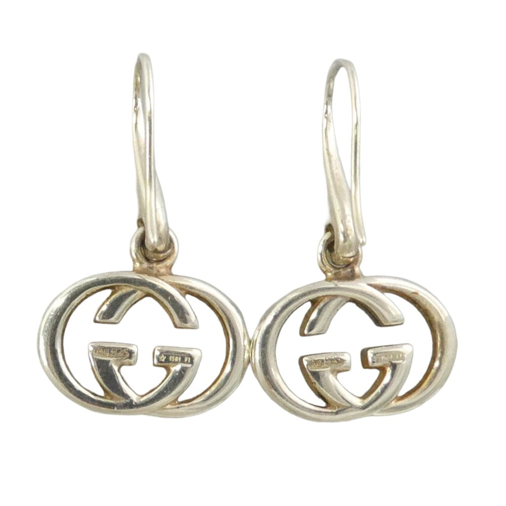 GUCCI グッチ インターロッキングG フック ピアス シルバー系【中古】