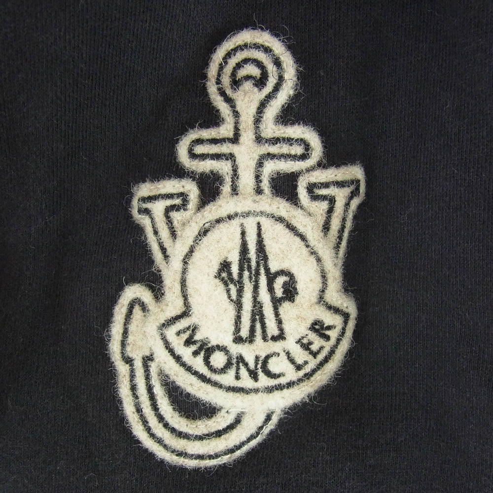 MONCLER モンクレール J.W.Anderson. ジェイダブリューアンダーソン F209E8G50000 × JW ANDERSON ジェイダブリューアンダーソン ダウン切替 ジップアップ パーカー フーディー ネイビー系 L【中古】