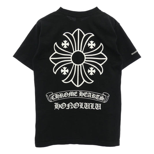 CHROME HEARTS クロムハーツ（原本無） Honolulu Exclusive CH Plus Print Pocket Short Sleeve T-Shirt ホノルル限定 CHプラス プリント ポケット 半袖 Tシャツ ブラック ブラック系 M【中古】