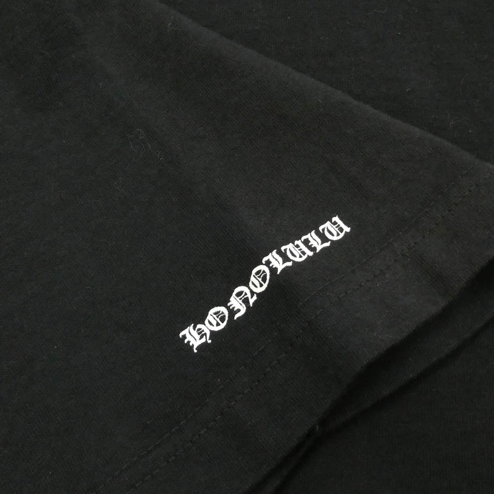 CHROME HEARTS クロムハーツ（原本無） Honolulu Exclusive CH Plus Print Pocket Short Sleeve T-Shirt ホノルル限定 CHプラス プリント ポケット 半袖 Tシャツ ブラック ブラック系 M【中古】