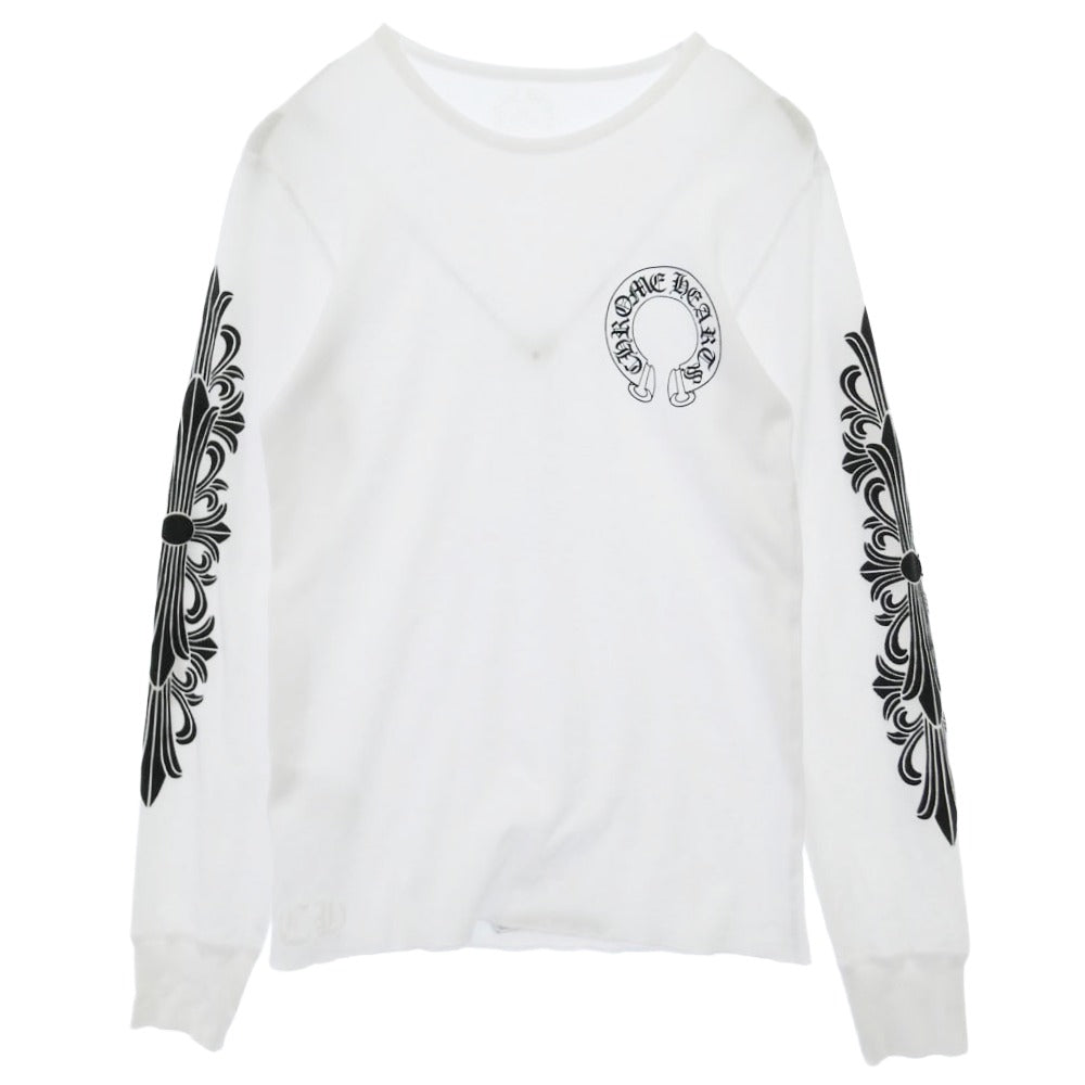 CHROME HEARTS クロムハーツ（原本無） NEON PINK STRIPE LOGO TEE