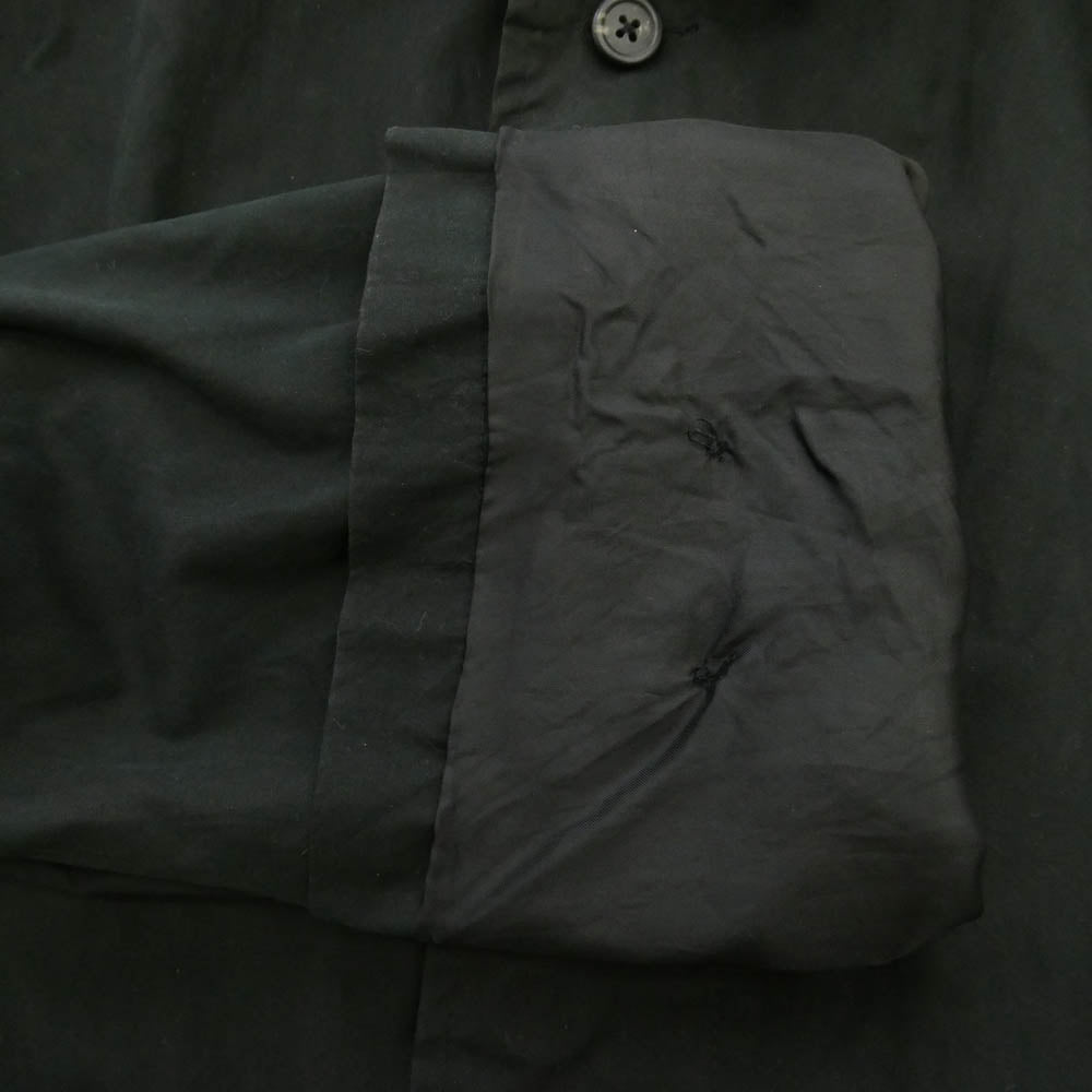 POLO RALPH LAUREN ポロ・ラルフローレン 90s コットン ロング ステンカラーコート ブラック系 XL【中古】