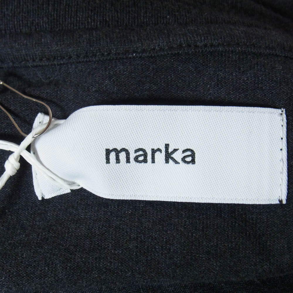 marka マーカ M26A13CS01B CREW NECK TEE 40/2 ORGANIC COTTON KNIT クルーネック オーガニックコットン 半袖 Tシャツ HEATHER BLACK 2【中古】