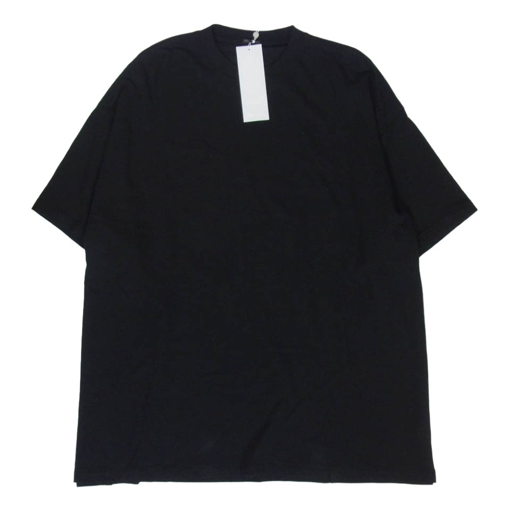COMOLI コモリ B01-05036 コットン メッシュ 半袖 Tシャツ ブラック系 3【中古】
