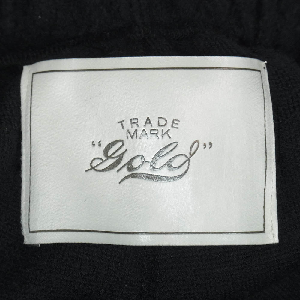GOLD ゴールド GL42477 東洋エンタープライズ WOOL SUPER140’s FLEECE EASY PANTS ウール フリース イージー パンツ ブラック系 M【中古】