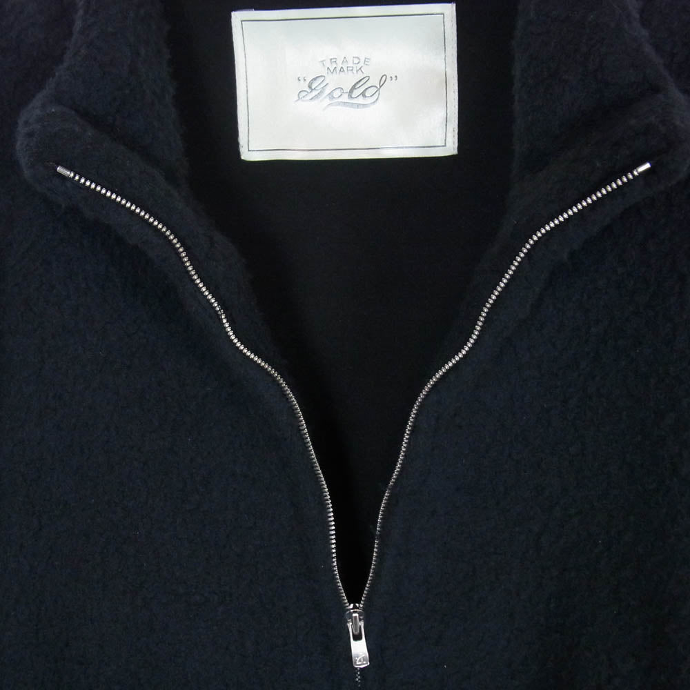 GOLD ゴールド GL15595 東洋エンタープライズ WOOL SUPER 140's FLEECE TRACK JACKET ウール スーパー フリース トラック ジャケット ブラック系 M【中古】