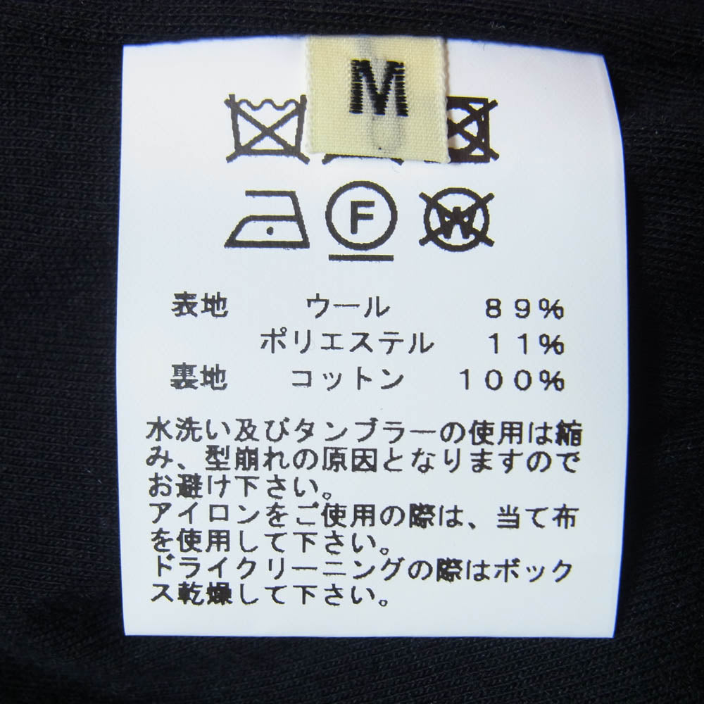 GOLD ゴールド GL15595 東洋エンタープライズ WOOL SUPER 140's FLEECE TRACK JACKET ウール スーパー フリース トラック ジャケット ブラック系 M【中古】