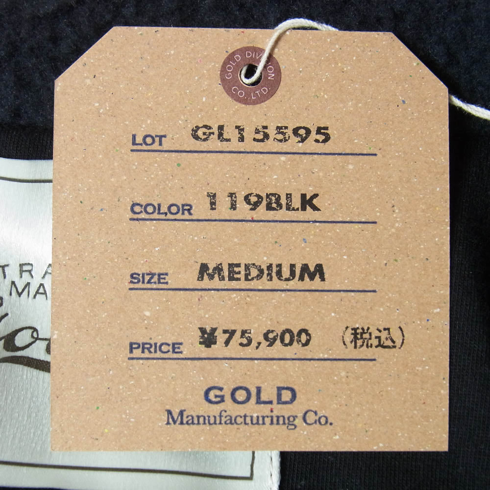 GOLD ゴールド GL15595 東洋エンタープライズ WOOL SUPER 140's FLEECE TRACK JACKET ウール スーパー フリース トラック ジャケット ブラック系 M【中古】