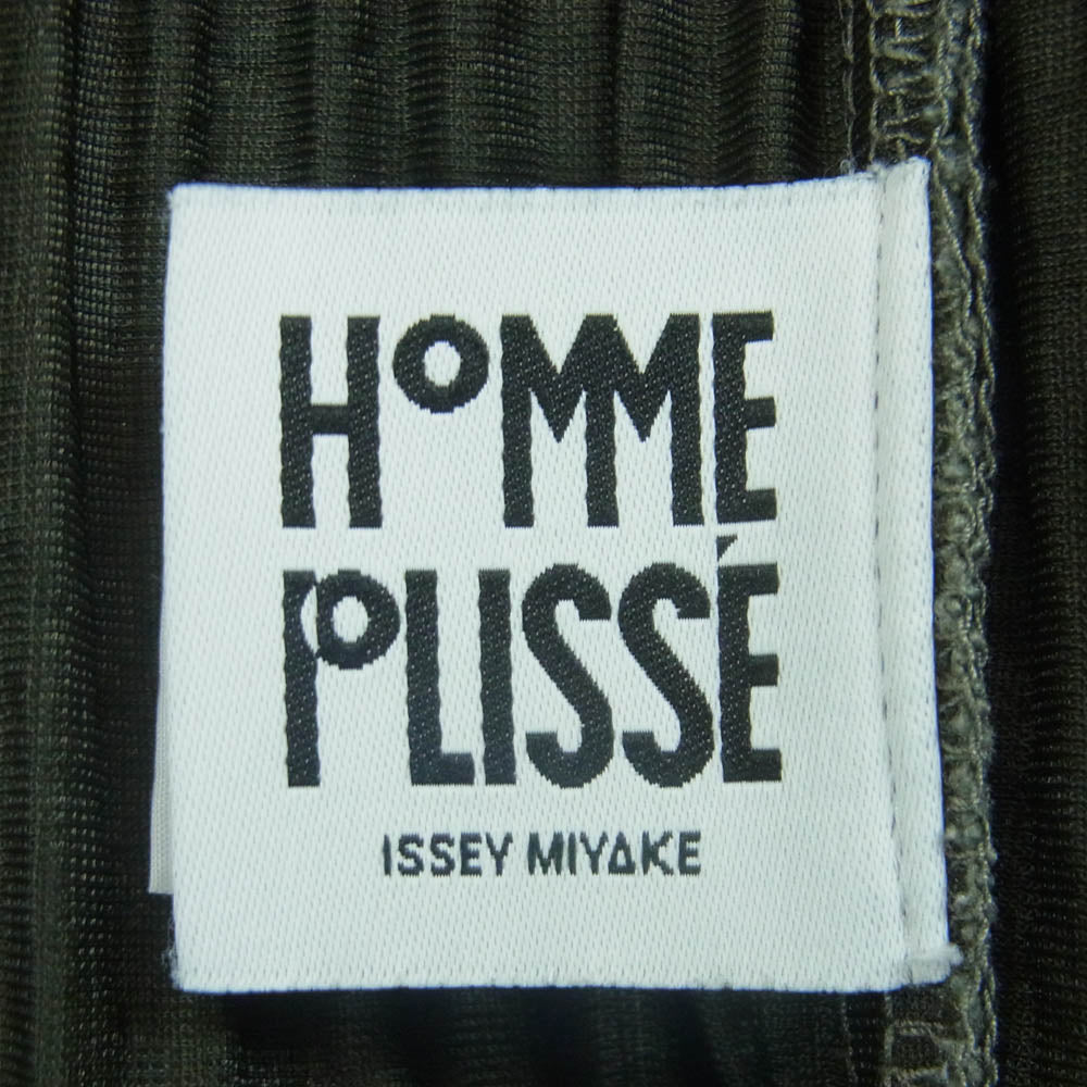 HOMME PLISSE ISSEY MIYAKE オム プリッセ イッセイミヤケ hp71jf149 プリーツ イージー ショーツ ショート パンツ グレー系 グリーン系 グレイッシュグリーン系 3【中古】