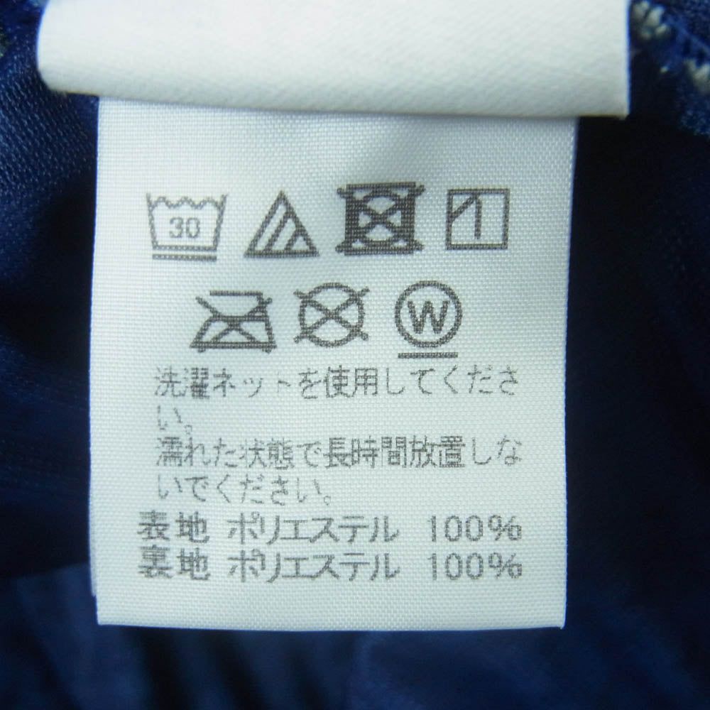 HOMME PLISSE ISSEY MIYAKE オム プリッセ イッセイミヤケ hp11jf218 総柄 プリーツ イージー ショーツ ショート パンツ ブルー系 ホワイト系 ブラック系 2【中古】