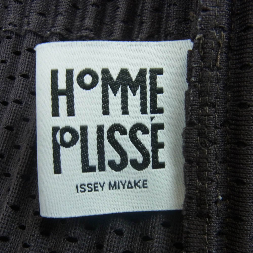 HOMME PLISSE ISSEY MIYAKE オム プリッセ イッセイミヤケ hp91jd150 3ボタン プリーツ ジャケット ダークブラウン系 グレイッシュダークブラウン系 2【中古】
