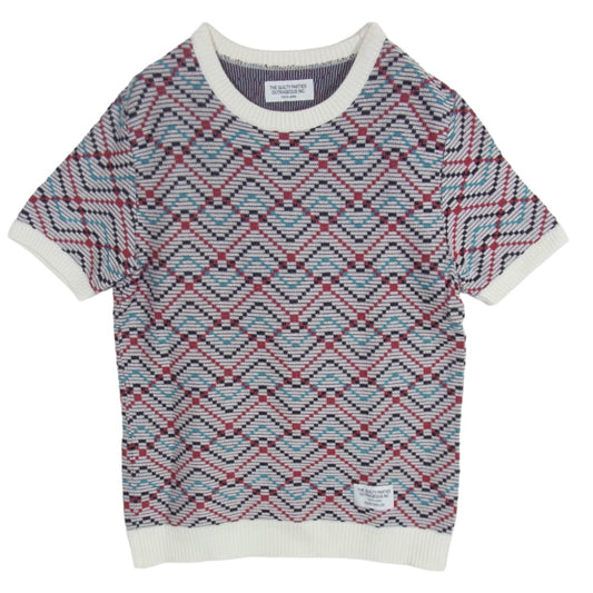 WACKO MARIA ワコマリア 14SS 14SS-KNT-36 半袖 コットン サマーニット マルチカラー系 M【美品】【中古】