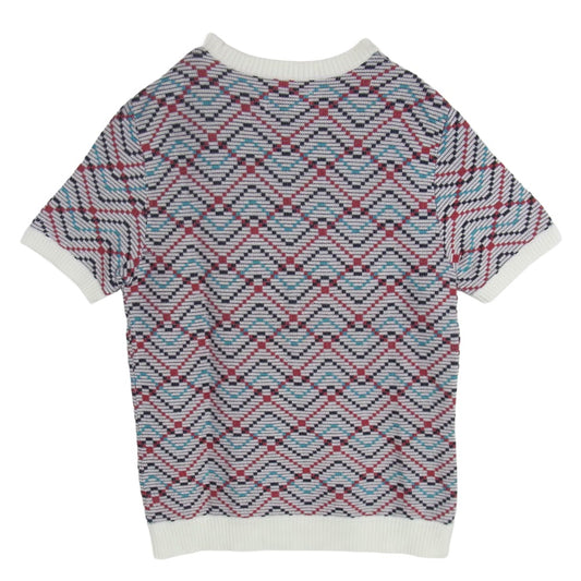 WACKO MARIA ワコマリア 14SS 14SS-KNT-36 半袖 コットン サマーニット マルチカラー系 M【美品】【中古】