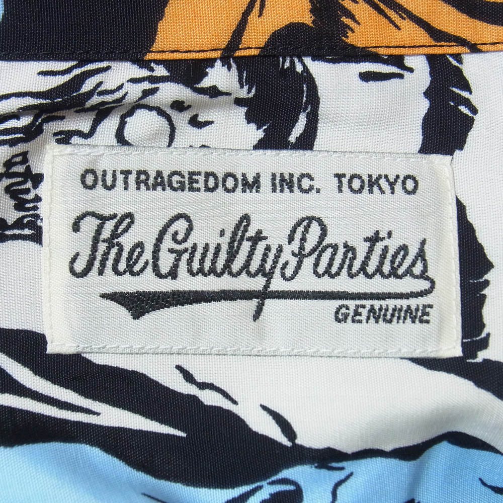 WACKO MARIA ワコマリア 21SS 21SS-WMS-HI01 HAWAIIAN SHIRT S/S エロホラーゾンビ 総柄 オープンカラー 半袖 ハワイアンシャツ アロハシャツ アイボリー M【新古品】【未使用】【中古】