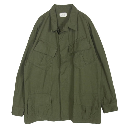 米軍 DSA-100-68-C-0846 60s リップストップ ファティーグ ジャケット カーキ系 M【中古】