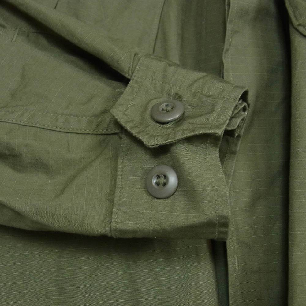 米軍 DSA-100-68-C-0846 60s リップストップ ファティーグ ジャケット カーキ系 M【中古】