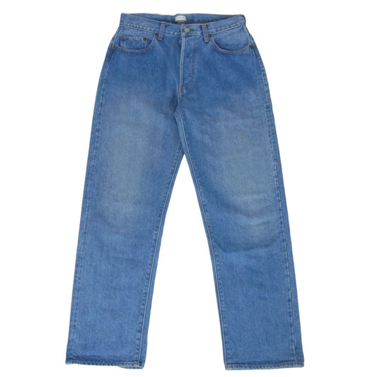 シオタ PTM1STB Straight 5 Pocket Pants ストレート 5ポケット パンツ 32 インディゴブルー系 32【中古】
